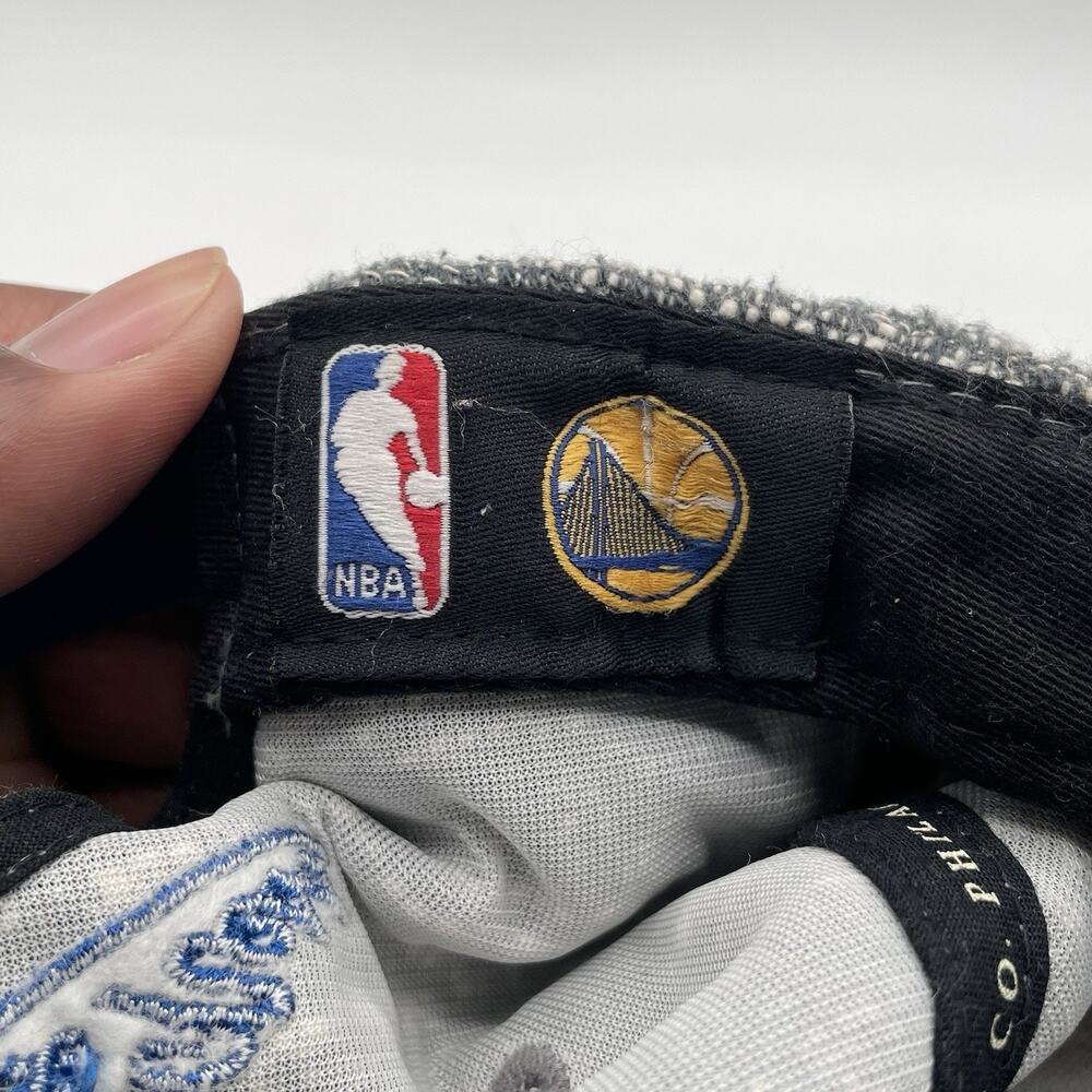 Rare Golden State Warriors Snapback Hat Cap Mitchell Ness Gray Textured - Picture 8 of 11